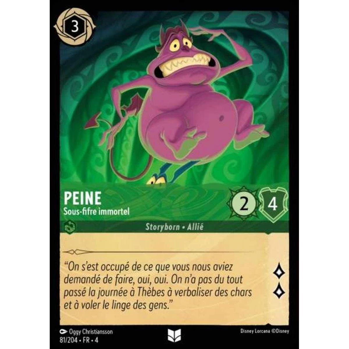 Pain, Immortal Minion - 81/204 - URR - The Return of Ursula - Uncommon - French