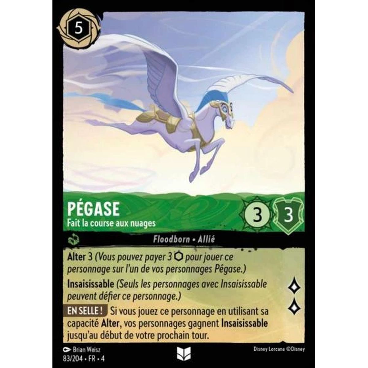 Pegasus, Races the clouds - 83/204 - URR - The Return of Ursula - Uncommon - French