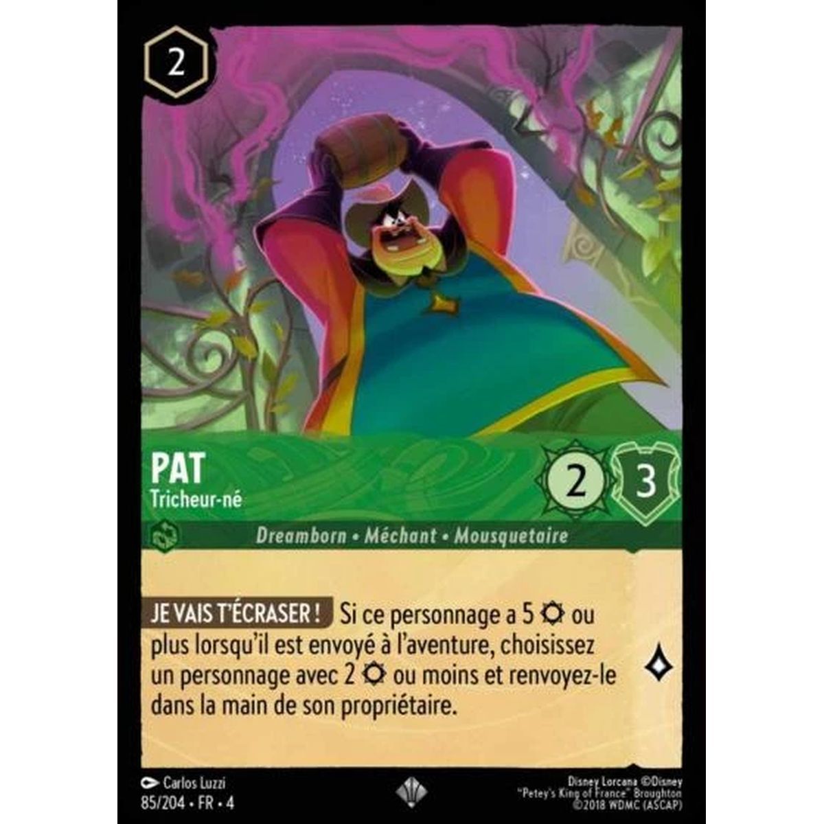 Pat, Born Cheater - 85/204 - URR - The Return of Ursula - Super Rare - French