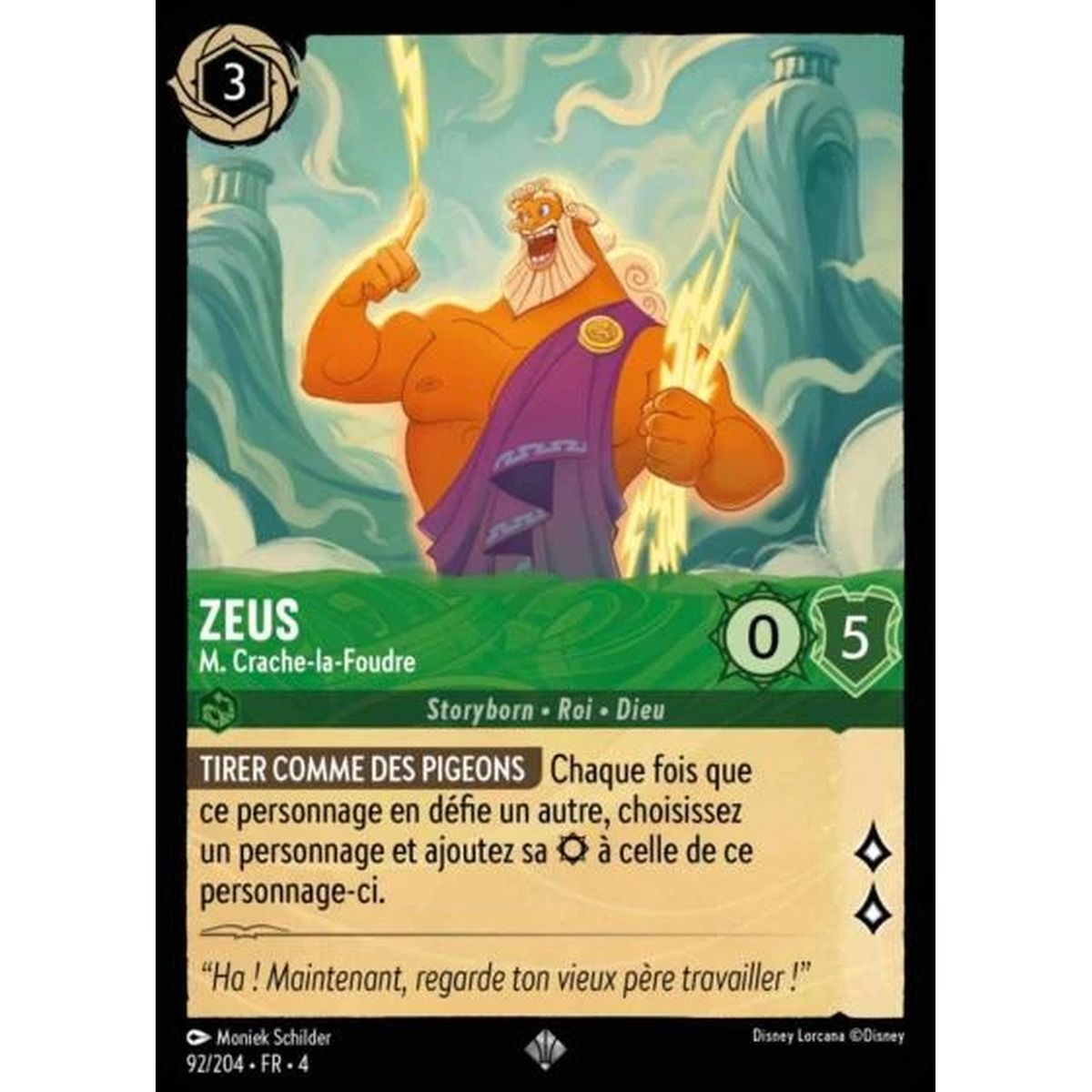 Item Zeus, Mr. Lightning Spit - 92/204 - URR - The Return of Ursula - Super Rare - French