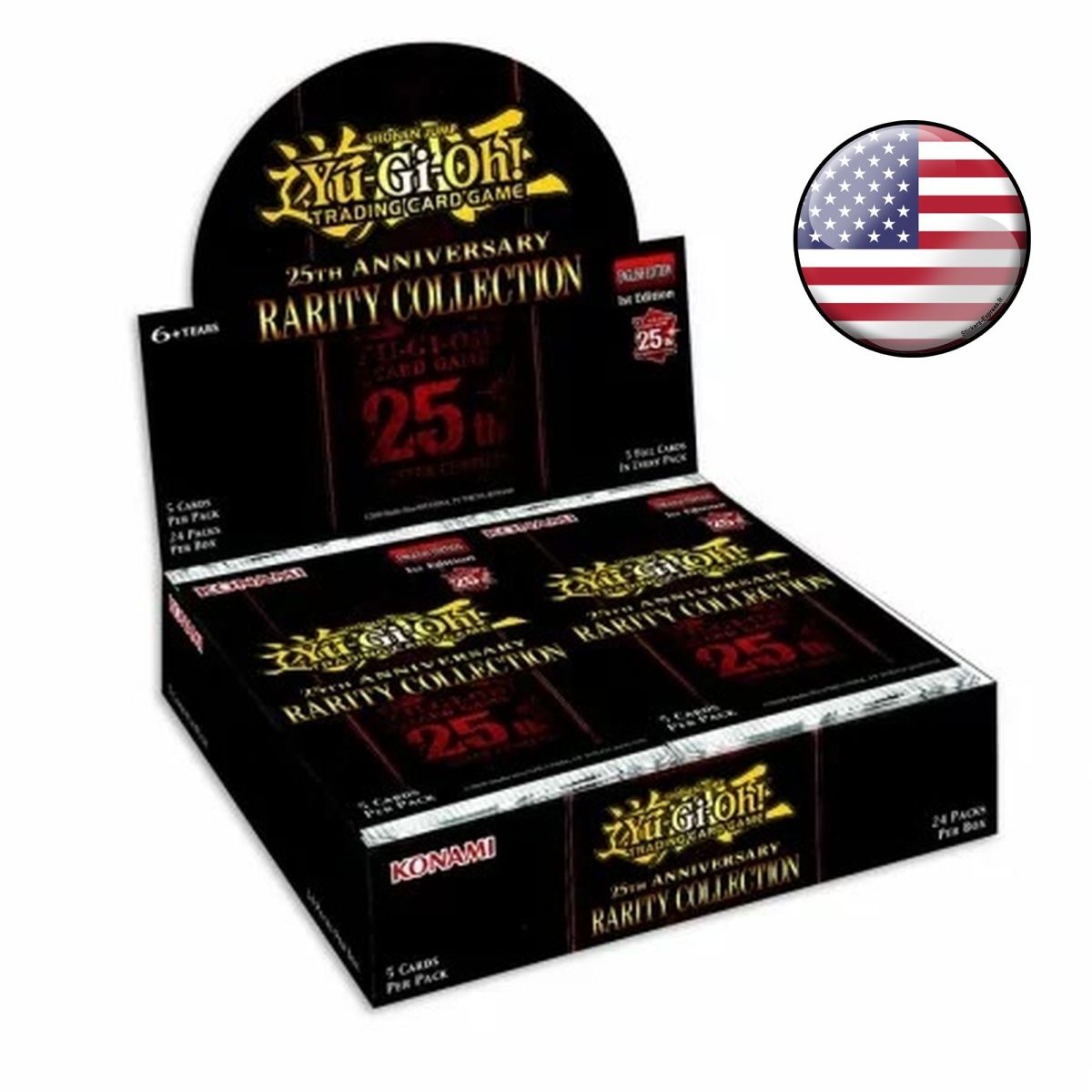 Item *US Print SEALED* Yu-Gi-Oh! JCC - Display - Box of 24 Boosters - Rarity Collection 25th Anniversary Edition - US
