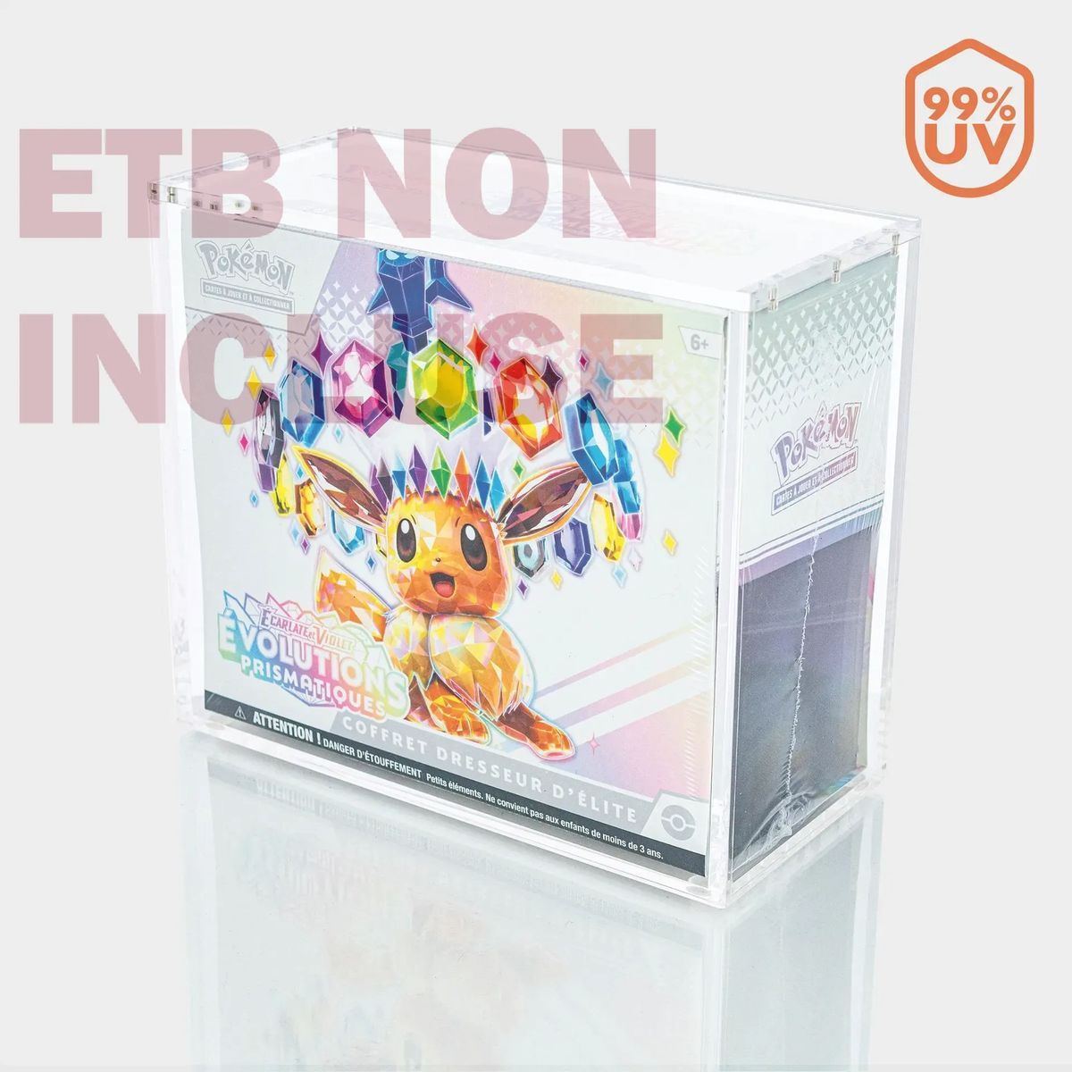 Protective Plexiglass Display Case for Elite Trainer Box (ETB) - Magnetic Lid - Phoenix Shield