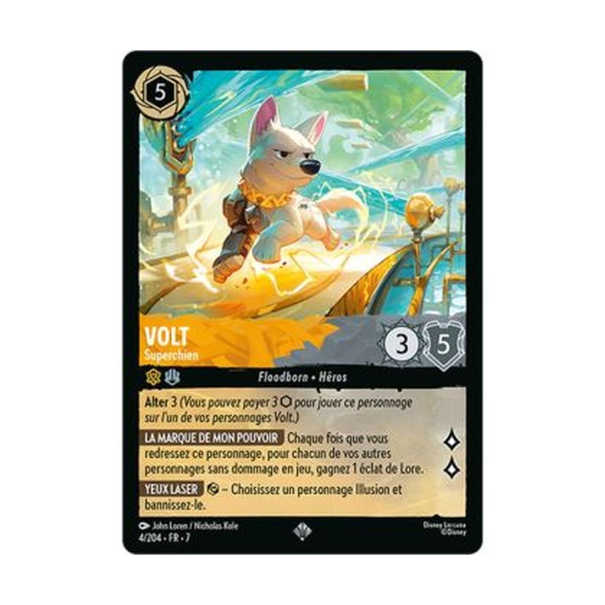 Item Volt, Superdog - 4/204 - ARI - The Island of Archazia - Super Rare - French