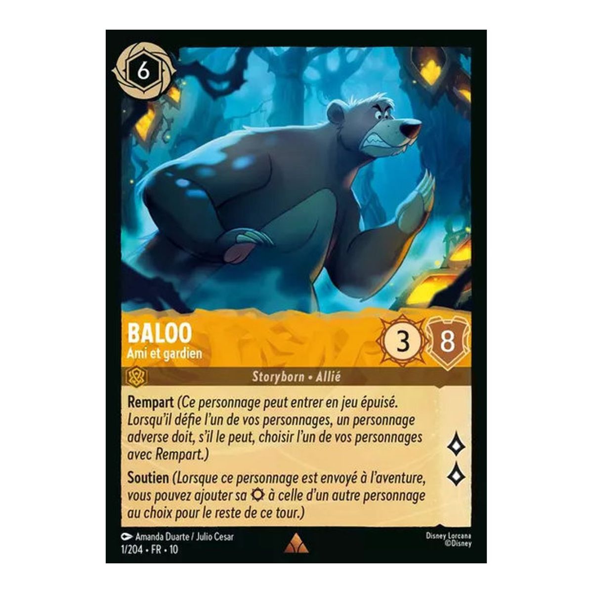 Baloo, Friend and Guardian - 1/204 - WHW - Glimmers in the Depths - Glossy - Premium - French