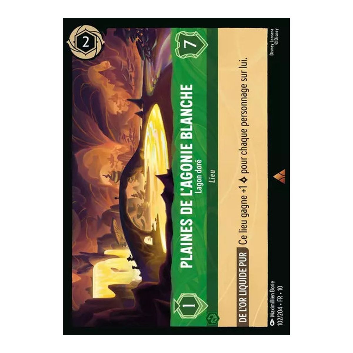 Plains of White Agony, Golden Lagoon - 102/204 - WHW - Glimmers in the Depths - Brilliant - Premium - French