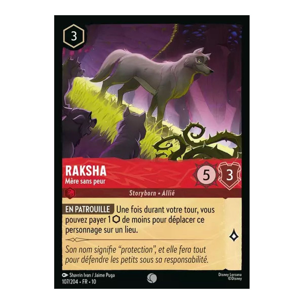 Raksha, Fearless Mother - 107/204 - WHW - Glimmers in the Depths - Common - French