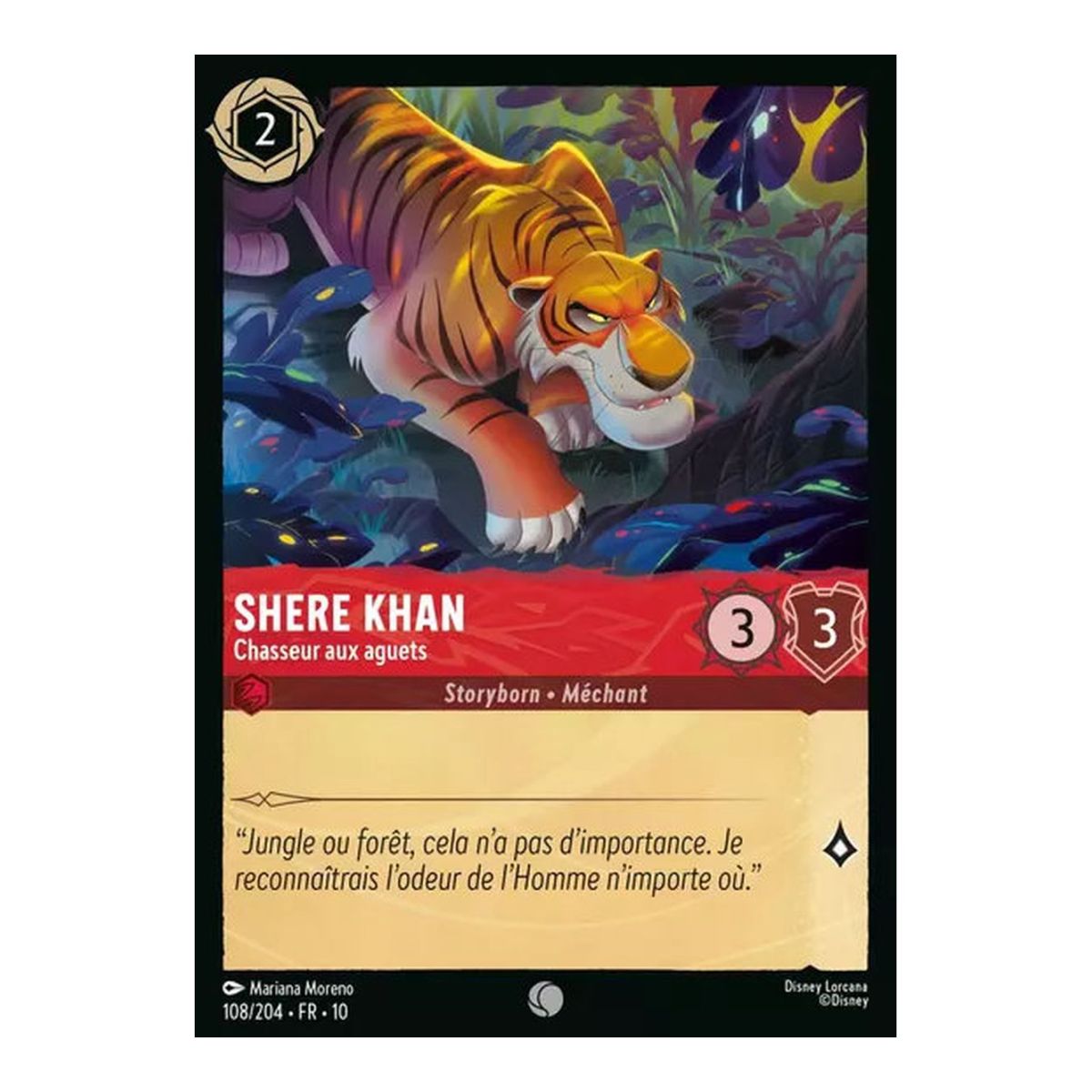 Shere Khan, The Watchful Hunter - 108/204 - WHW - Glimmers in the Depths - Common - French