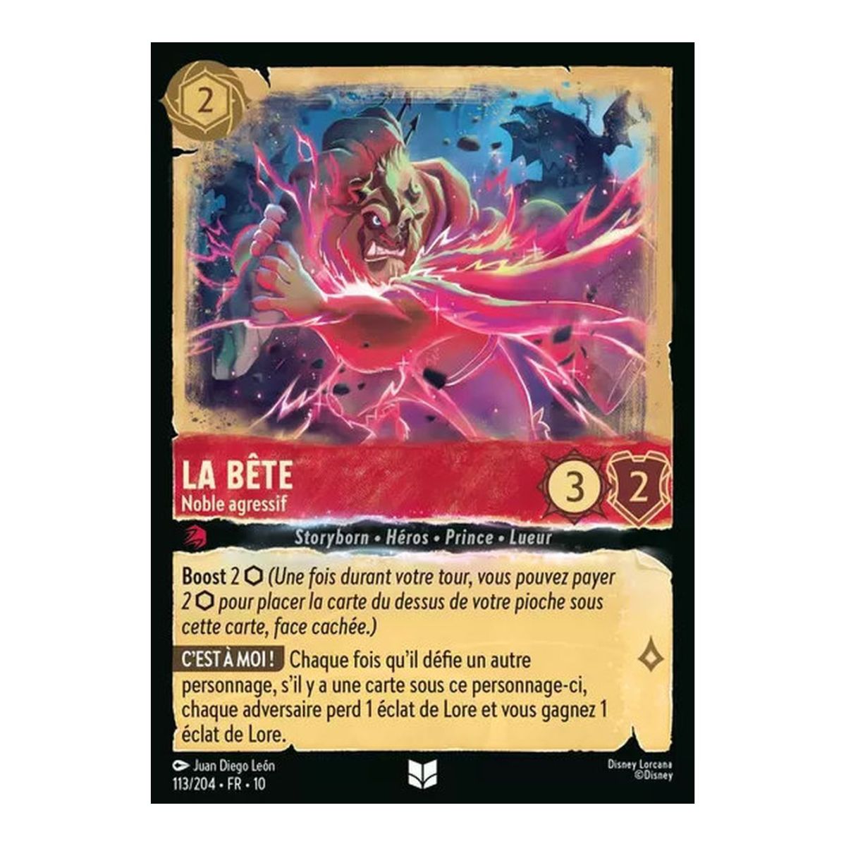 The Beast, Aggressive Noble - 113/204 - WHW - Glimmers in the Depths - Uncommon - French