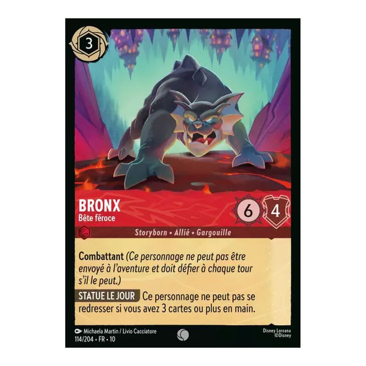 Bronx, Ferocious Beast - 114/204 - WHW - Glimmers in the Depths - Glossy - Premium - French