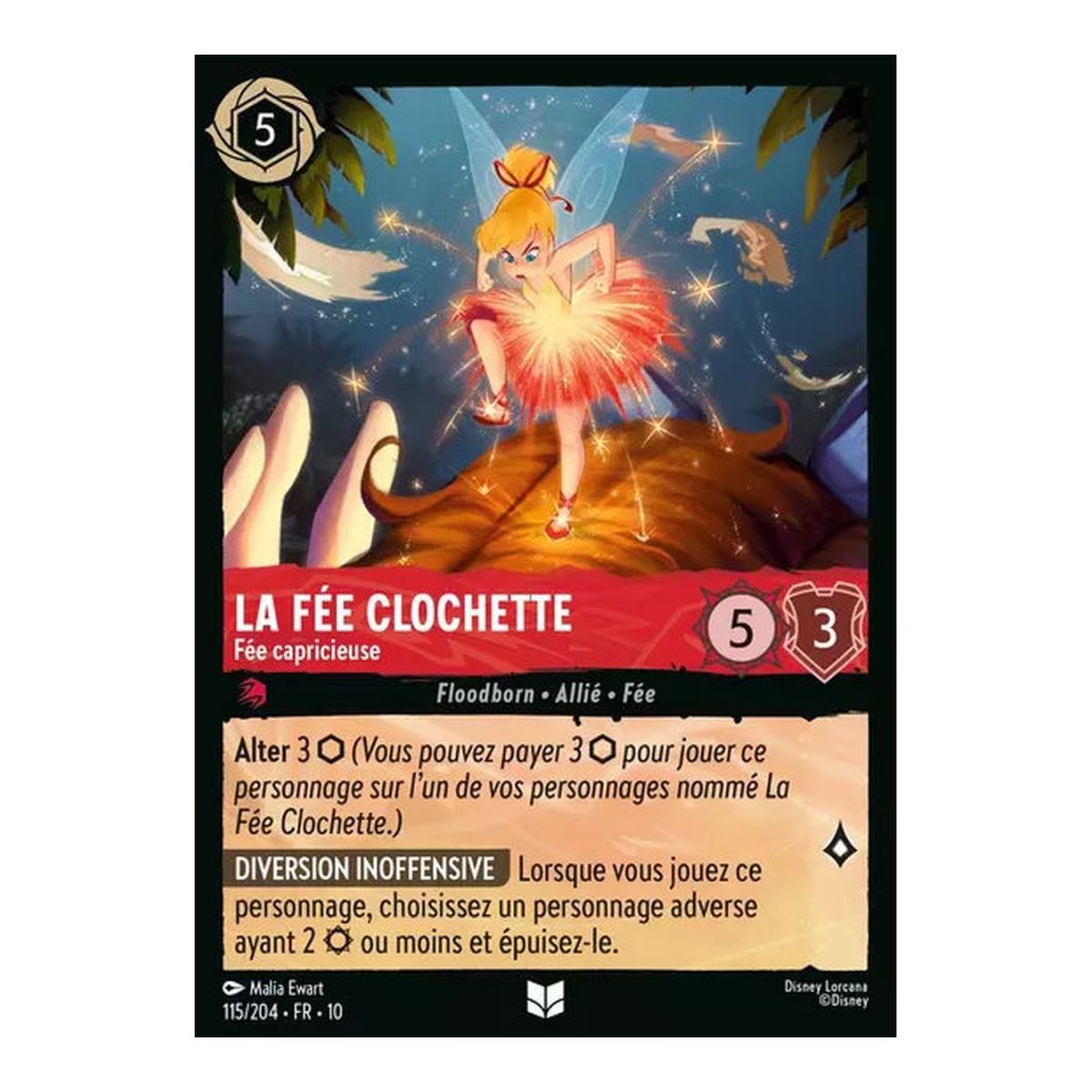 Tinker Bell, Capricious Fairy - 115/204 - WHW - Lights in the Depths - Uncommon - French