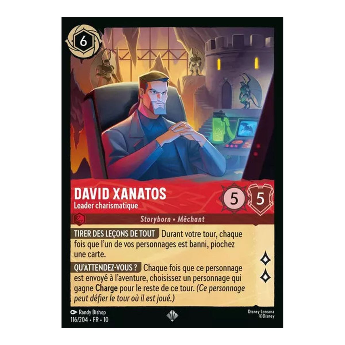 David Xanatos, Charismatic Leader - 116/204 - WHW - Glimmers in the Depths - Brilliant - Premium - French