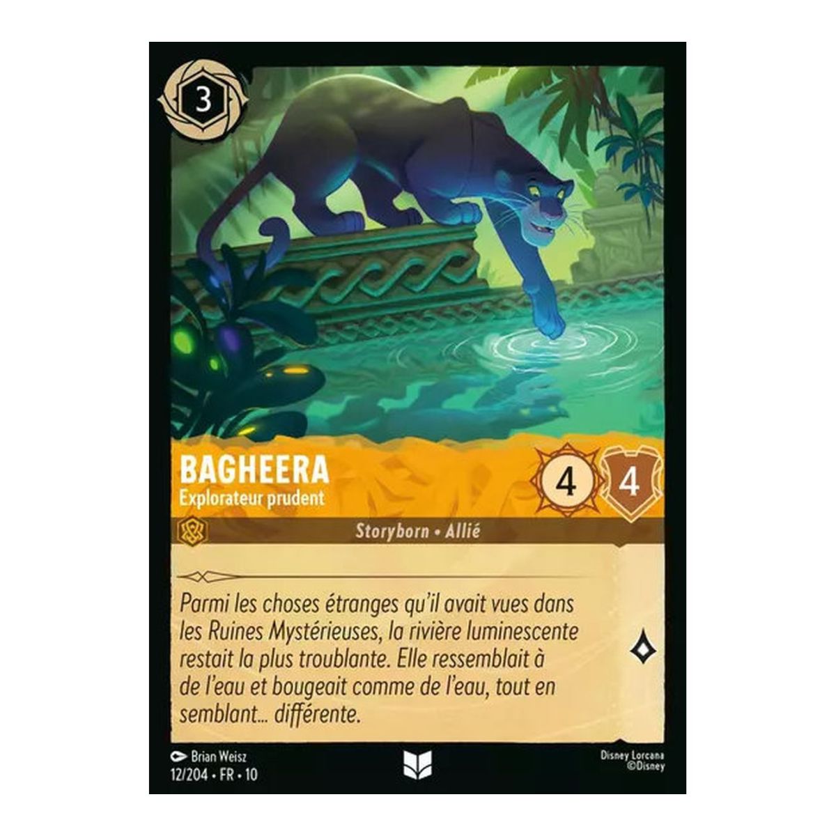 Bagheera, Cautious Explorer - 12/204 - WHW - Glimmers in the Depths - Uncommon - French