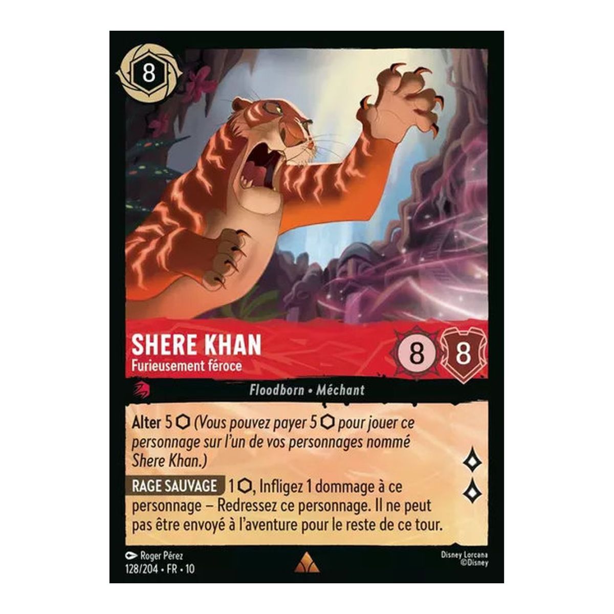 Shere Khan, Furiously Ferocious - 128/204 - WHW - Glimmers in the Depths - Glossy - Premium - French