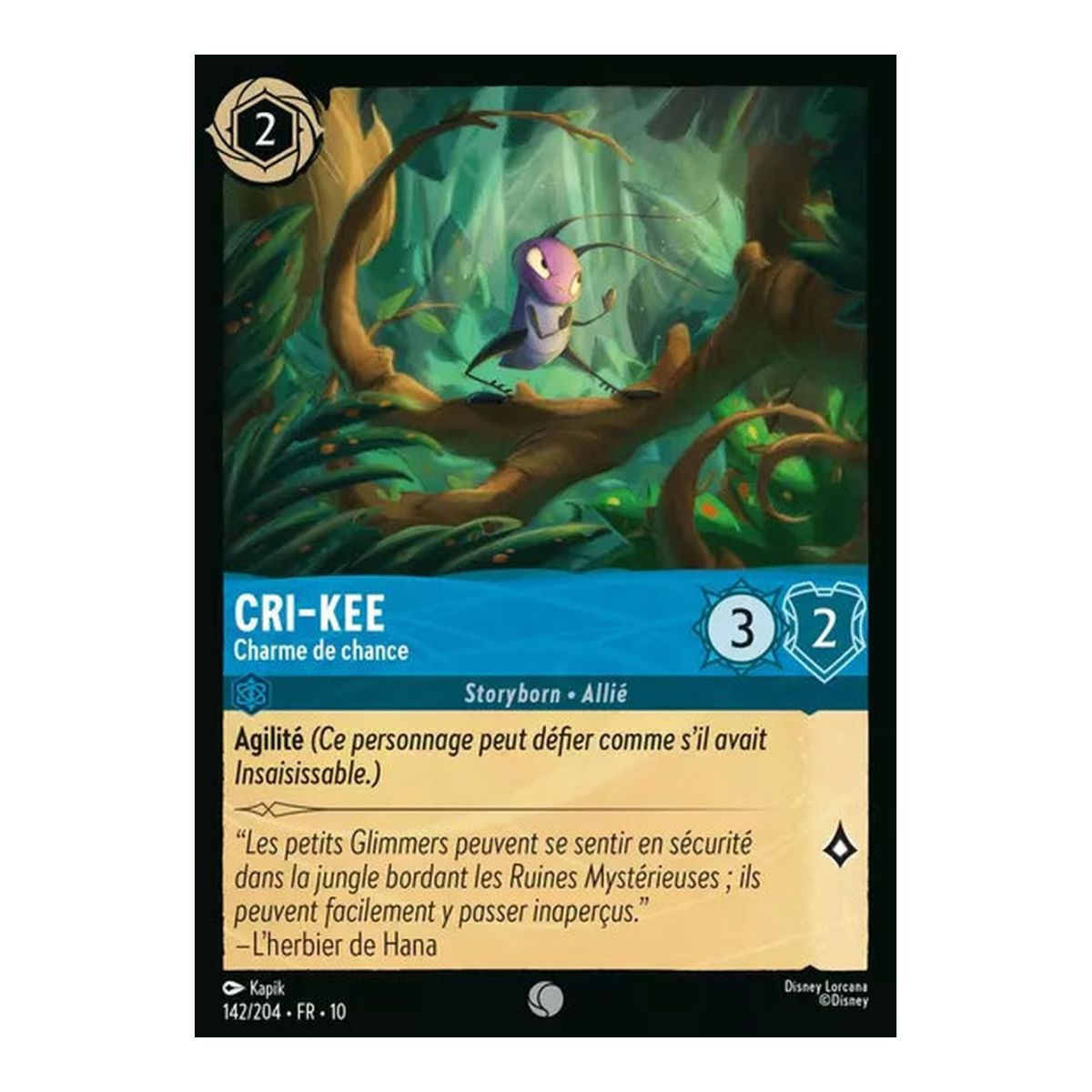 Cri-Kee, Luck Charm - 142/204 - WHW - Glimmers in the Depths - Common - French