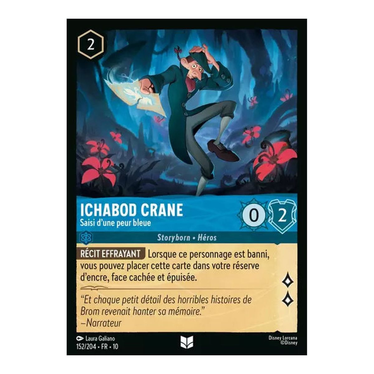 Ichabod Crane, Seized by a Blue Fear - 152/204 - WHW - Glimmers in the Depths - Uncommon - French