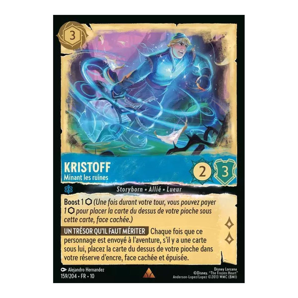 Kristoff, Mining the Ruins - 159/204 - WHW - Glimmers in the Depths - Rare - French