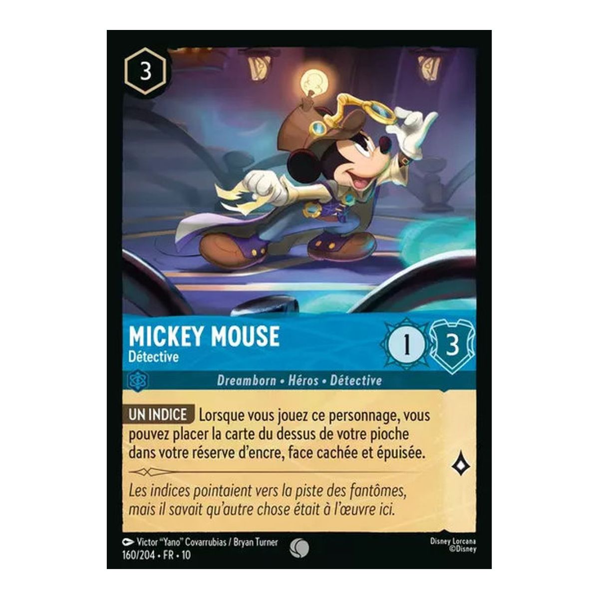 Mickey Mouse, Detective - 160/204 - WHW - Glimmers in the Depths - Glossy - Premium - French