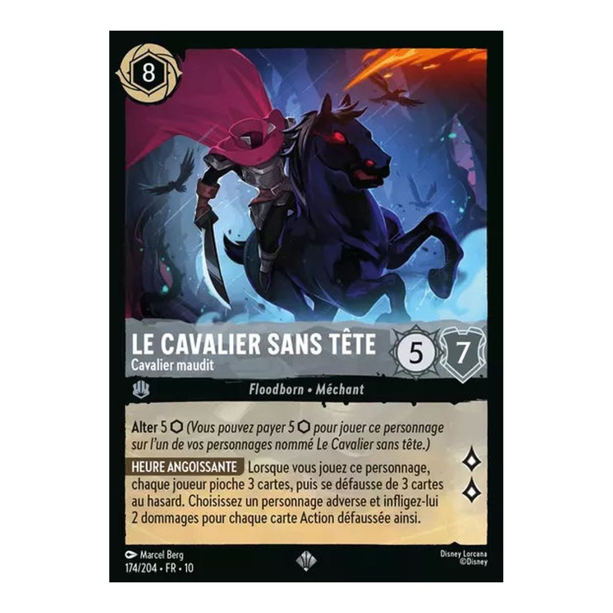 The Headless Horseman, Cursed Horseman - 174/204 - WHW - Glimmers in the Depths - Super Rare - French