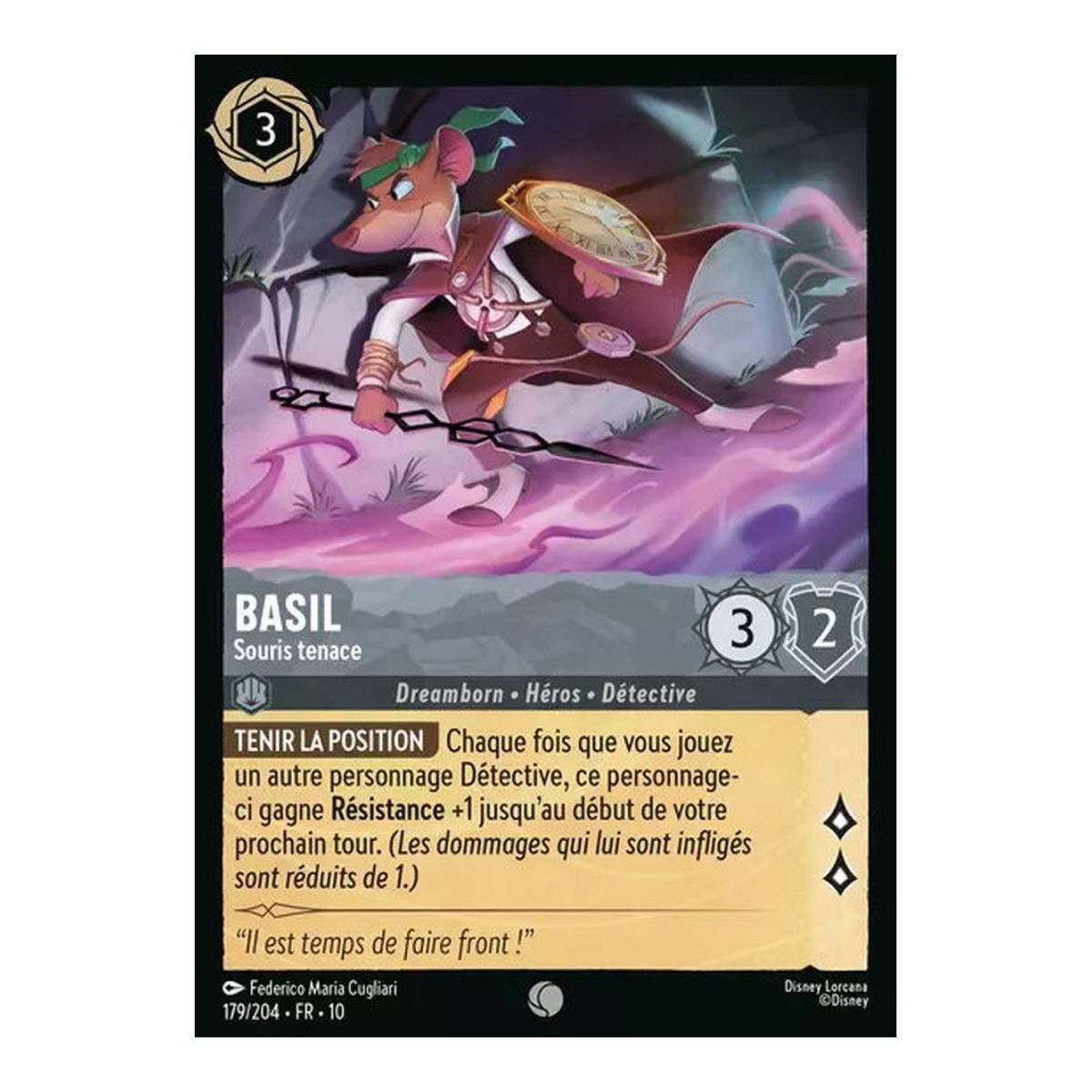 Basil, Tenacious Mouse - 179/204 - WHW - Glimmers in the Depths - Glossy - Premium - French