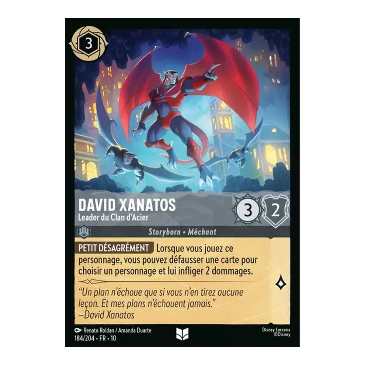 David Xanatos, Leader of the Steel Clan - 184/204 - WHW - Glimmers in the Depths - Uncommon - French