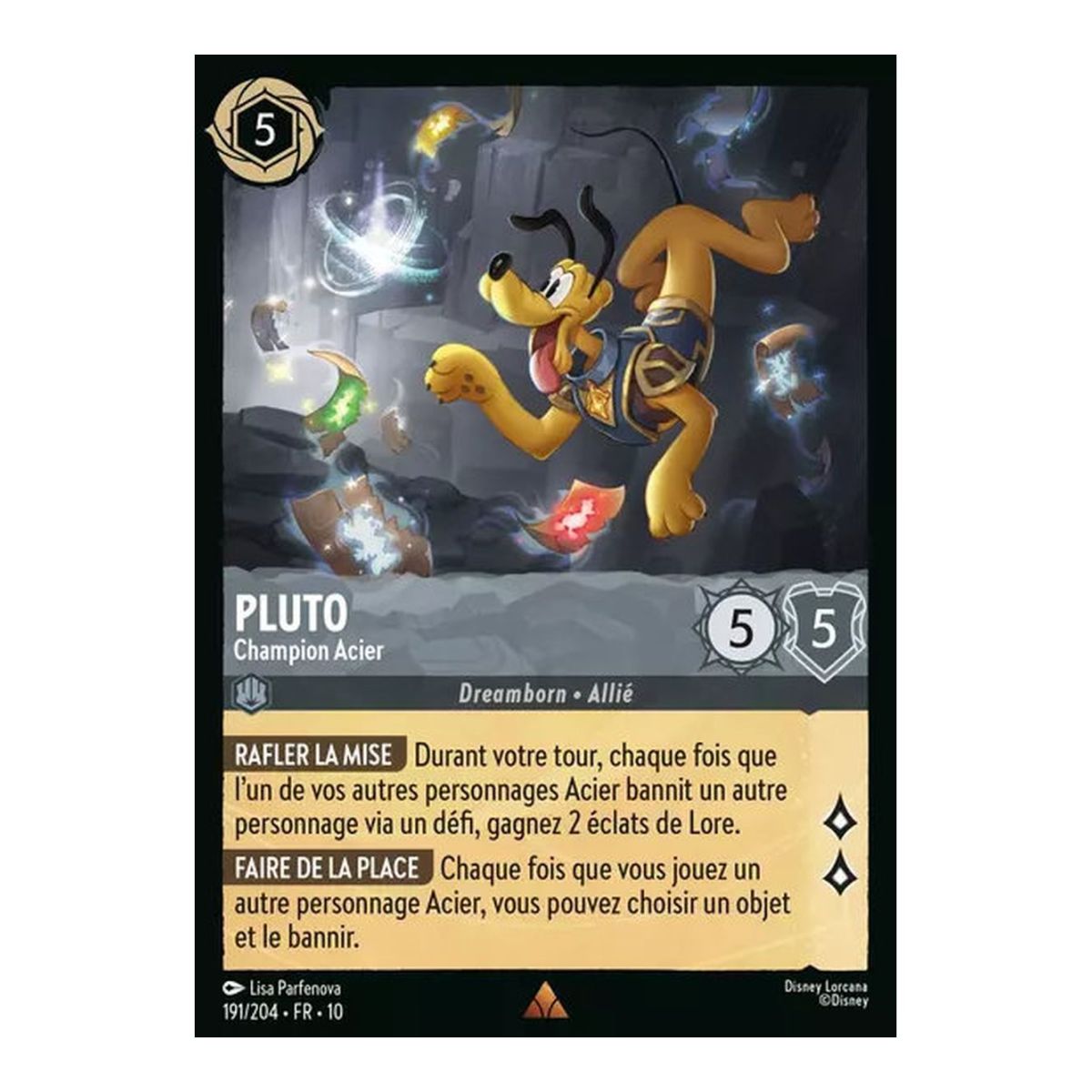 Pluto, Steel Champion - 191/204 - WHW - Glimmers in the Depths - Brilliant - Premium - French