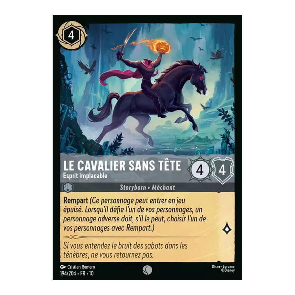 The Headless Horseman, Relentless Spirit - 194/204 - WHW - Glimmers in the Depths - Brilliant - Premium - French