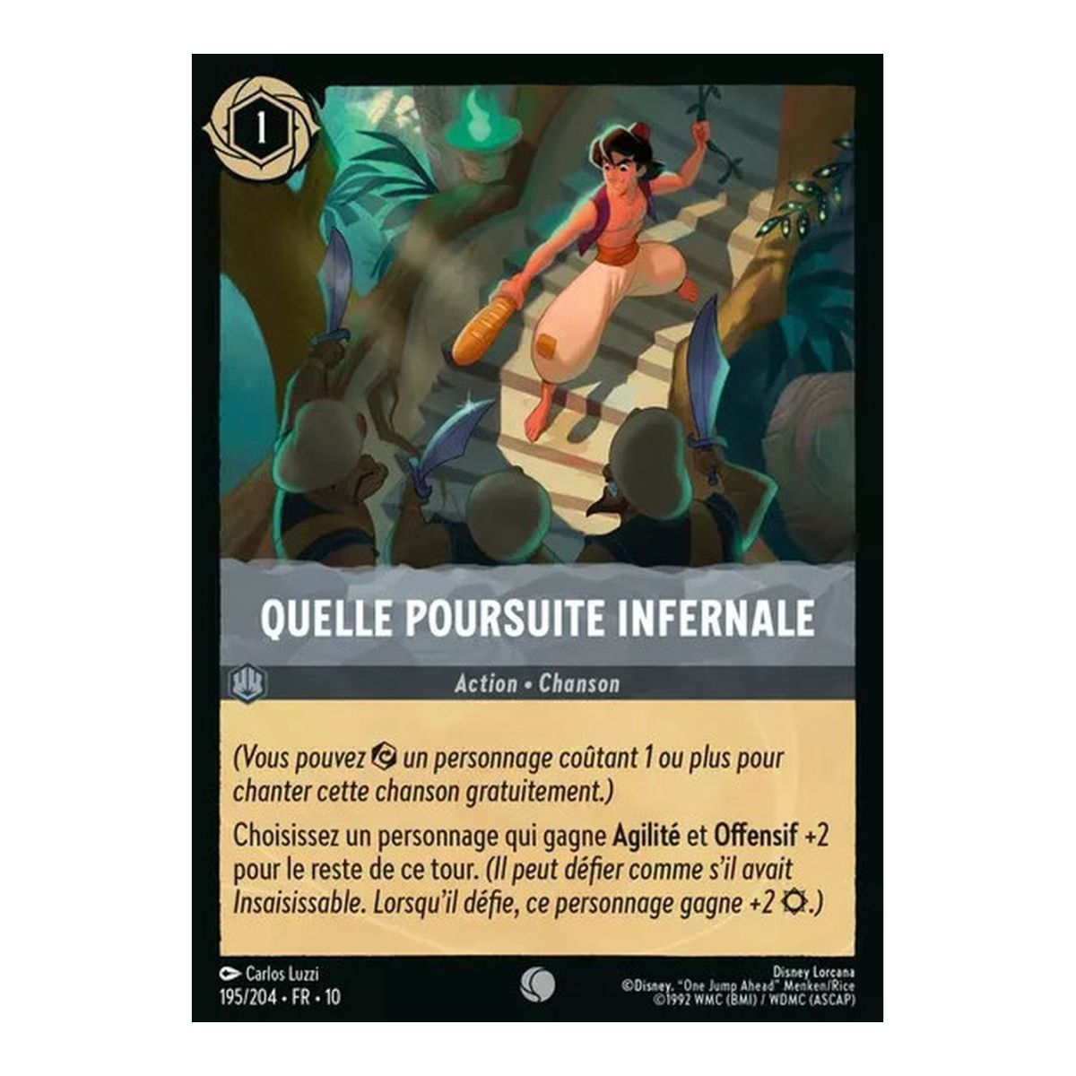 What a Hellish Chase - 195/204 - WHW - Glimmers in the Depths - Common - French