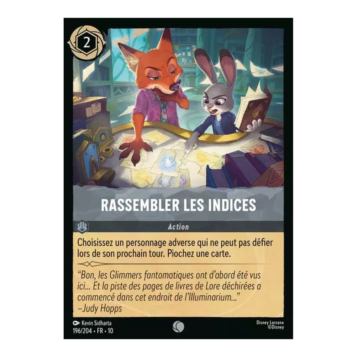 Gather the clues - 196/204 - WHW - Glimmers in the Depths - Common - French