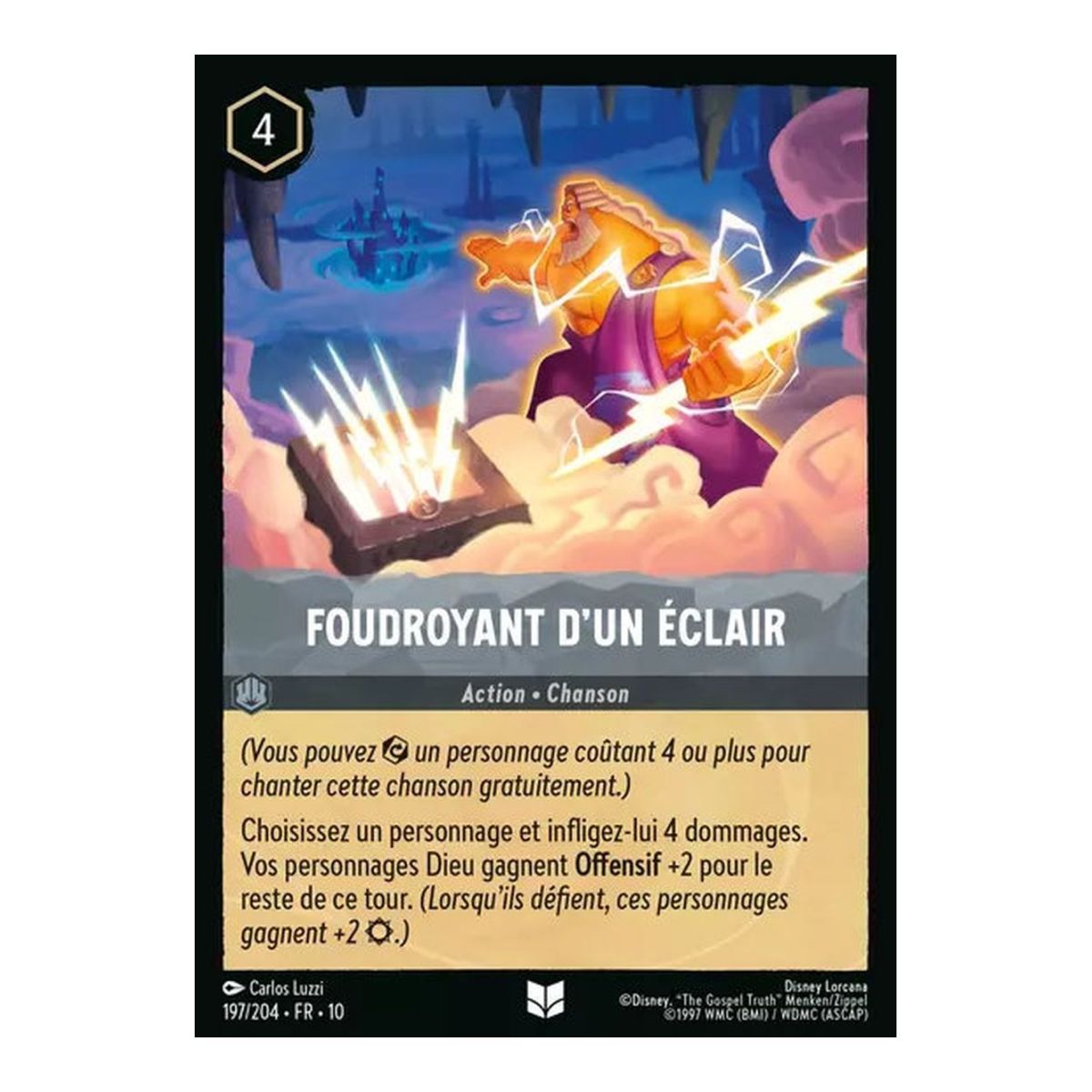 Lightning Bolt - 197/204 - WHW - Glimmers in the Depths - Brilliant - Premium - French