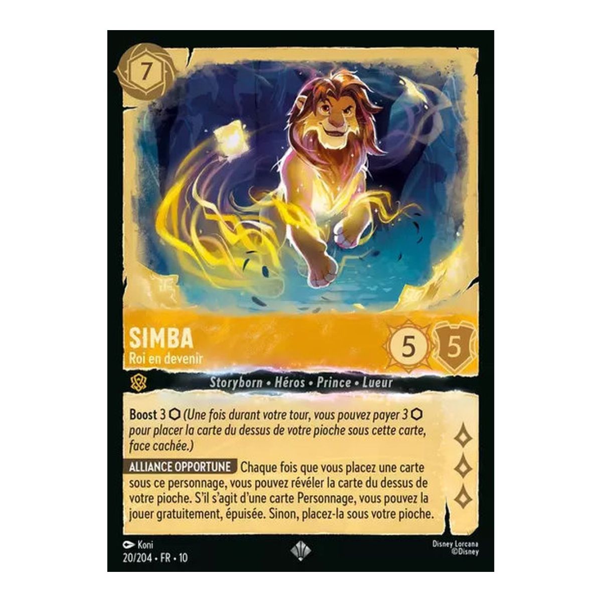 Simba, King in the Making - 20/204 - WHW - Lights in the Deep - Glossy - Premium - French