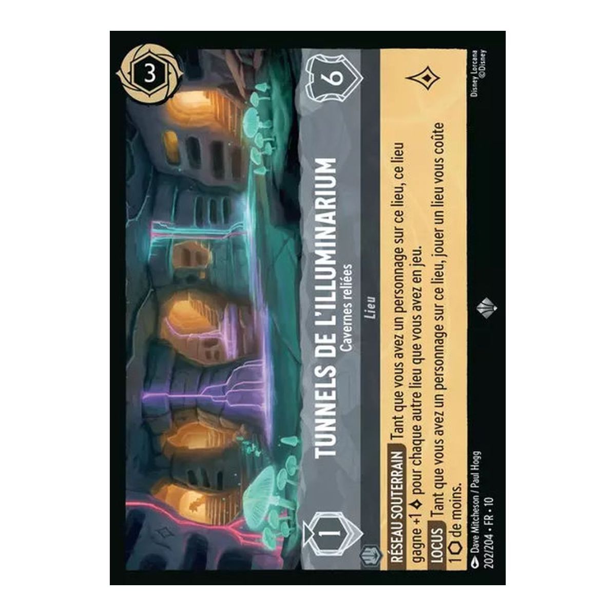Illuminarium Tunnels, Linked Caverns - 202/204 - WHW - Glimmers in the Depths - Super Rare - French