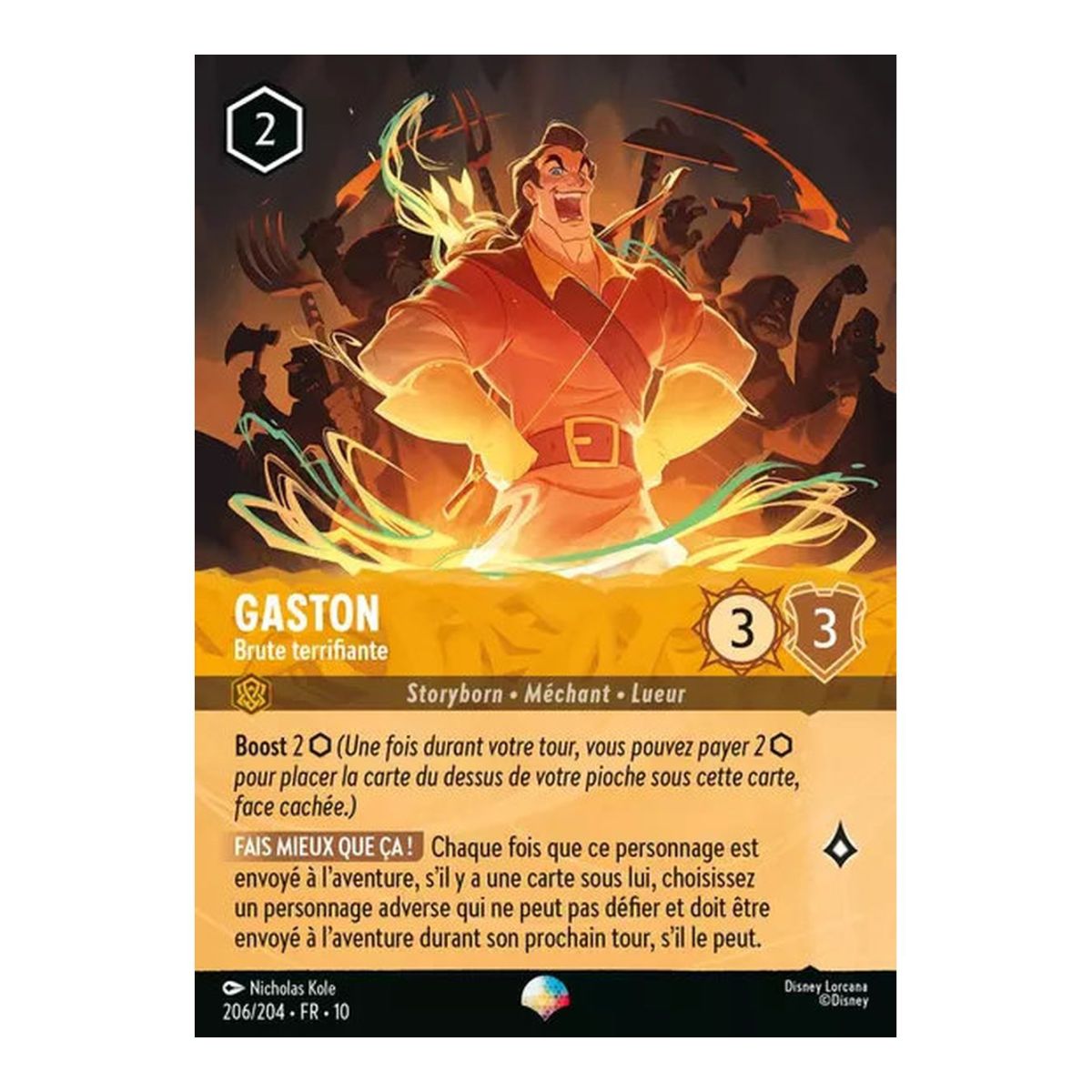 Gaston, Terrifying Brute - 206/204 - WHW - Glimmers in the Depths - Epic - French
