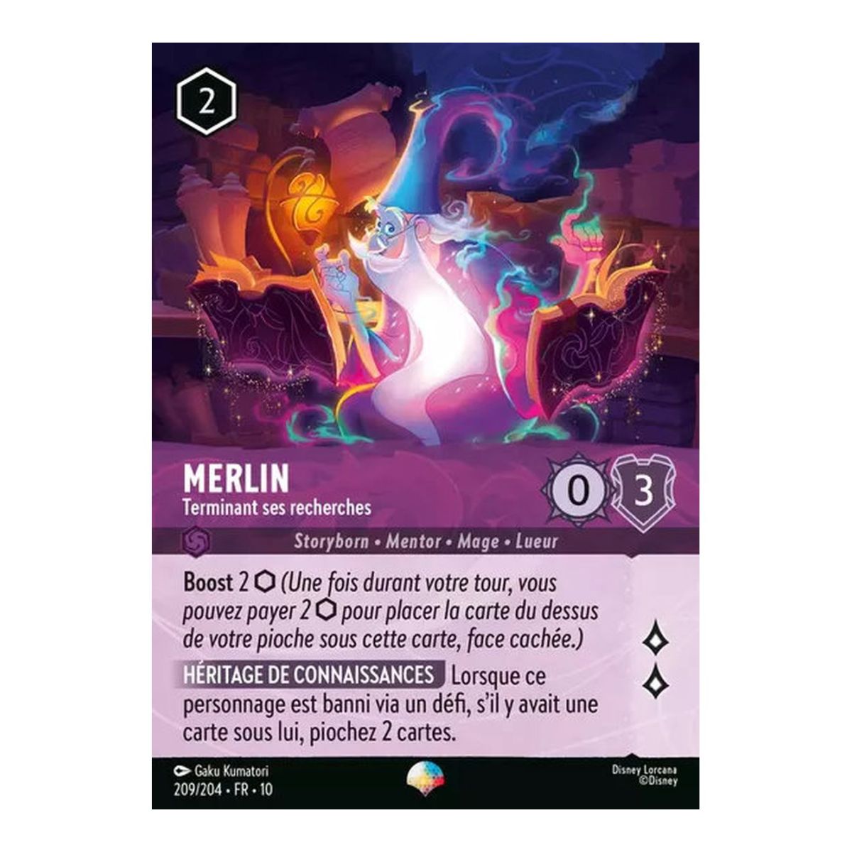 Merlin, Finishing His Research - 209/204 - WHW - Glimmers in the Depths - Epic - French