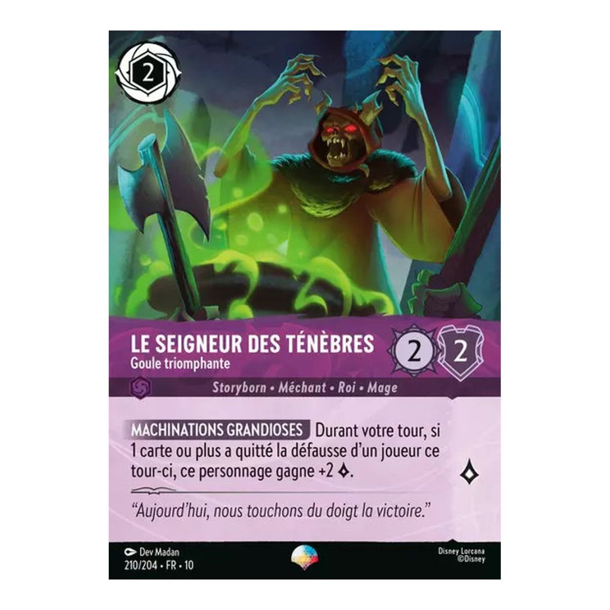 The Dark Lord, Triumphant Ghoul - 210/204 - WHW - Lights in the Depths - Epic - French