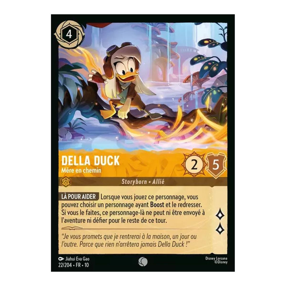 Della Duck, Mother on the Way - 22/204 - WHW - Glimmers in the Depths - Common - French