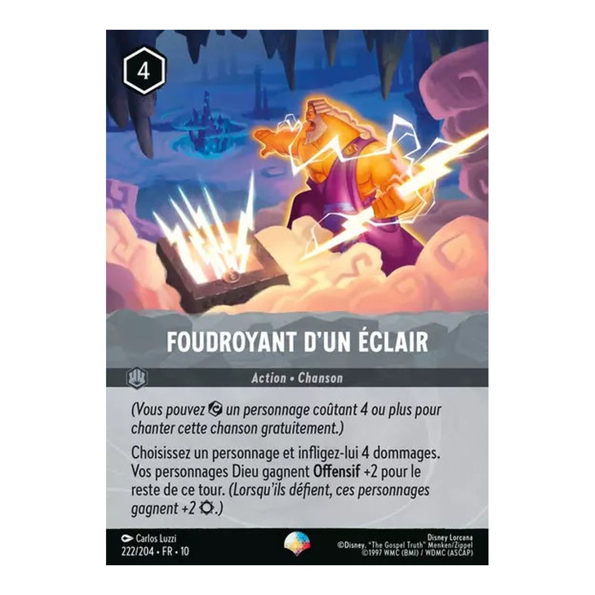 Lightning Bolt - 222/204 - WHW - Glimmers in the Depths - Epic - French