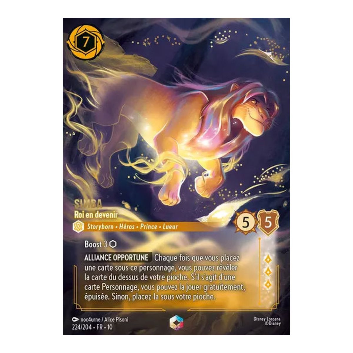 Simba, King in the Making - 224/204 - WHW - Lights in the Depths - Enchanted - French