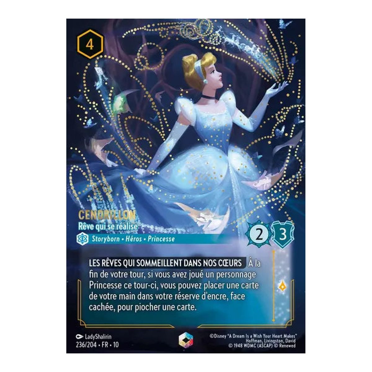 Cinderella, Dream Come True - 236/204 - WHW - Glimmers in the Depths - Enchanted - French