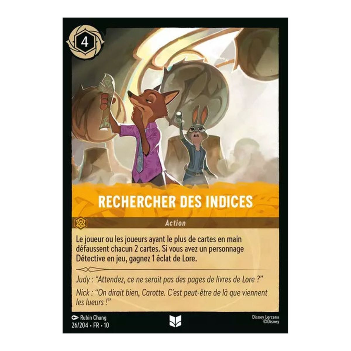 Search for clues - 26/204 - WHW - Glimmers in the Depths - Uncommon - French