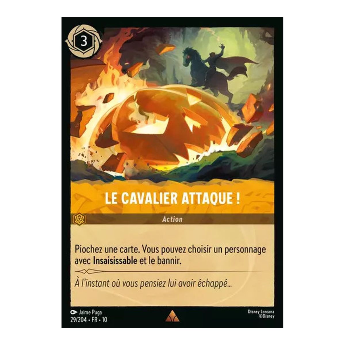 The Rider Attacks! - 29/204 - WHW - Glimmers in the Depths - Rare - French