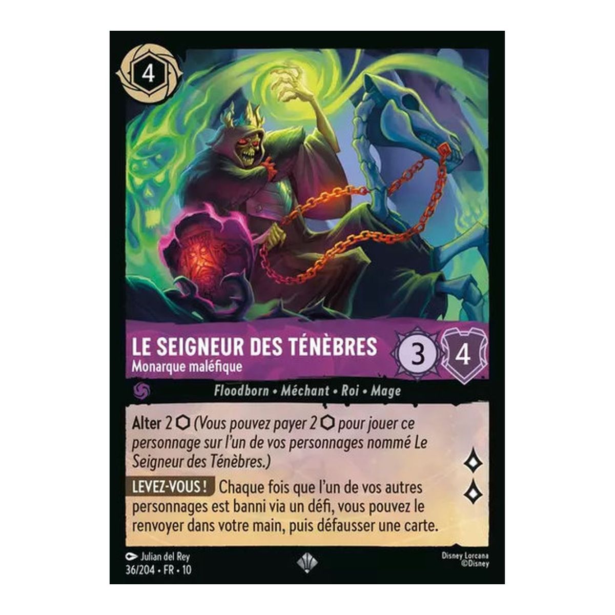 The Dark Lord, Evil Monarch - 36/204 - WHW - Lights in the Depths - Super Rare - French