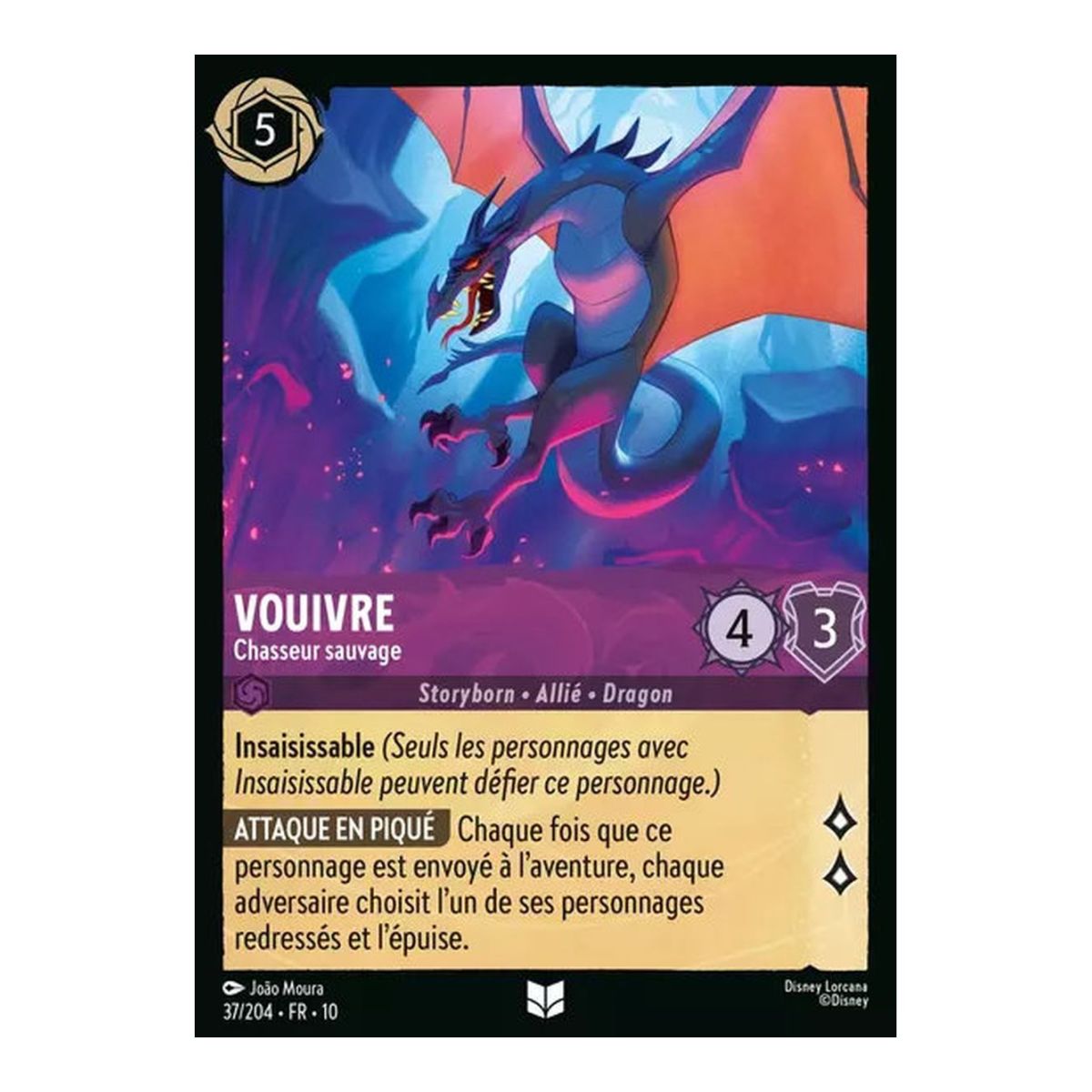 Wyvern, Wild Hunter - 37/204 - WHW - Glimmers in the Depths - Brilliant - Premium - French