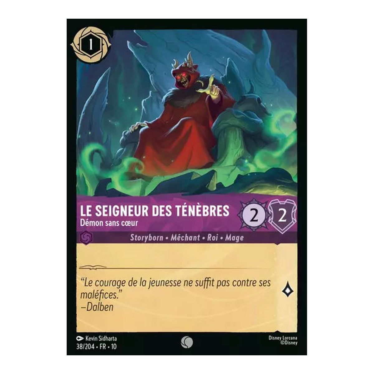 The Lord of Darkness, Heartless Demon - 38/204 - WHW - Glimmers in the Depths - Glossy - Premium - French