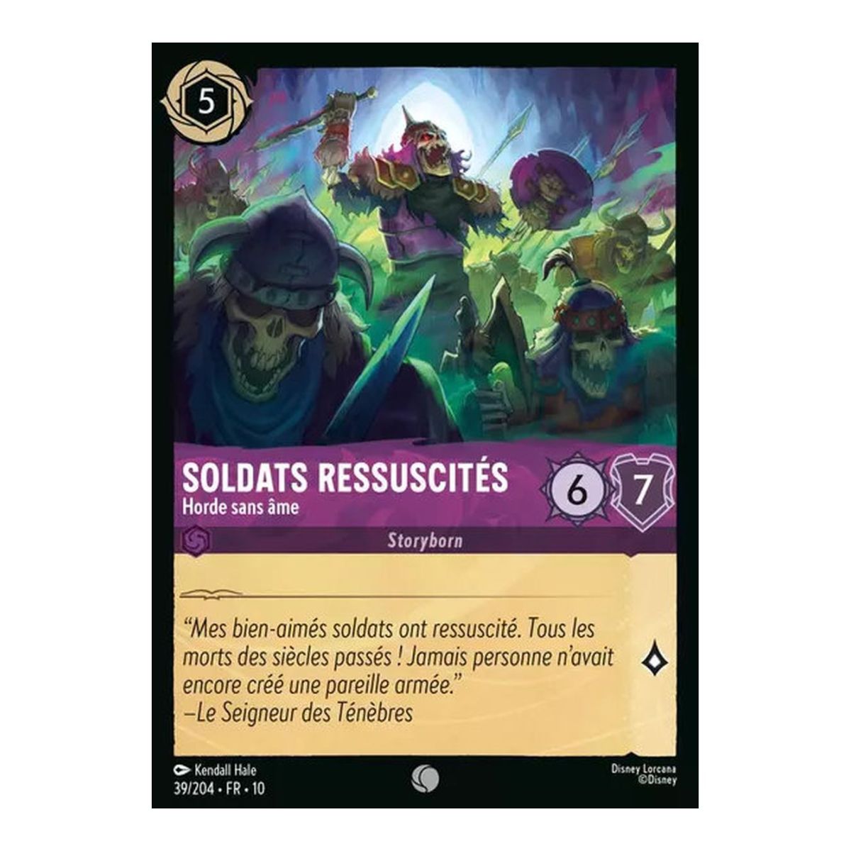 Resurrected Soldiers, Soulless Horde - 39/204 - WHW - Glimmers in the Depths - Common - French