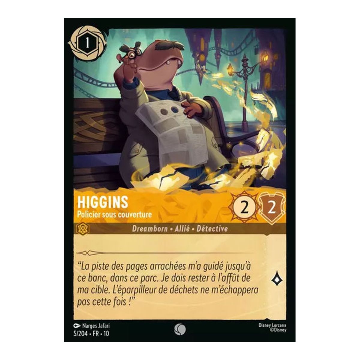Higgins, Undercover Policeman - 5/204 - WHW - Glimmers in the Depths - Common - French