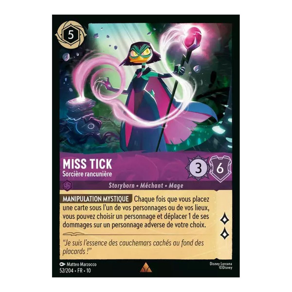 Miss Tick, Grudge Witch - 52/204 - WHW - Lights in the Depths - Brilliant - Premium - French
