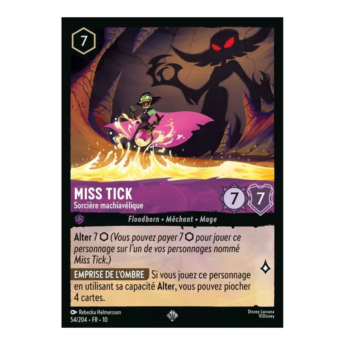 Magica De Spell, the Machiavellian Witch - 54/204 - WHW - Lights in the Depths - Super Rare - French