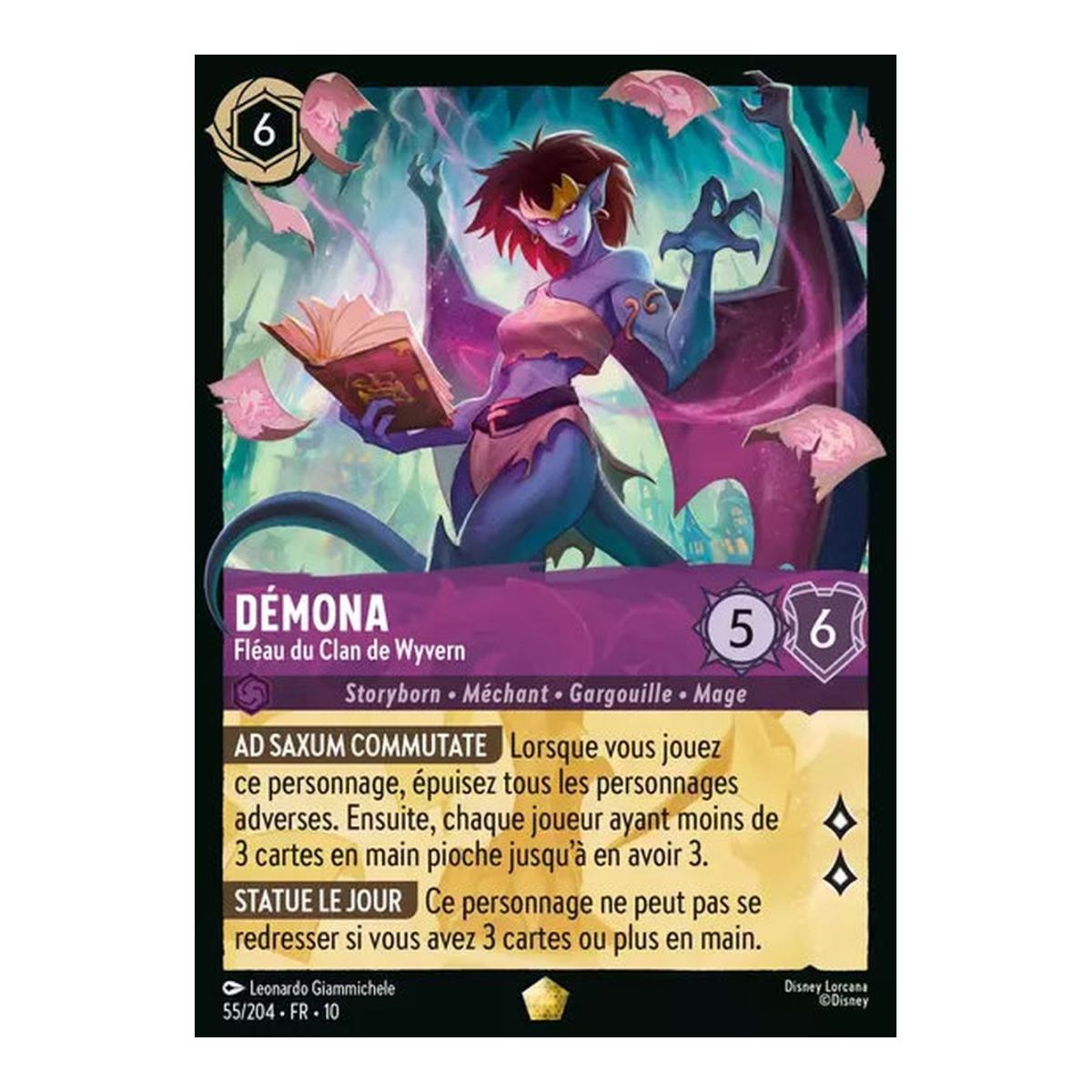 Demona, Bane of Wyvern Clan - 55/204 - WHW - Glimmers in the Depths - Brilliant - Premium - French