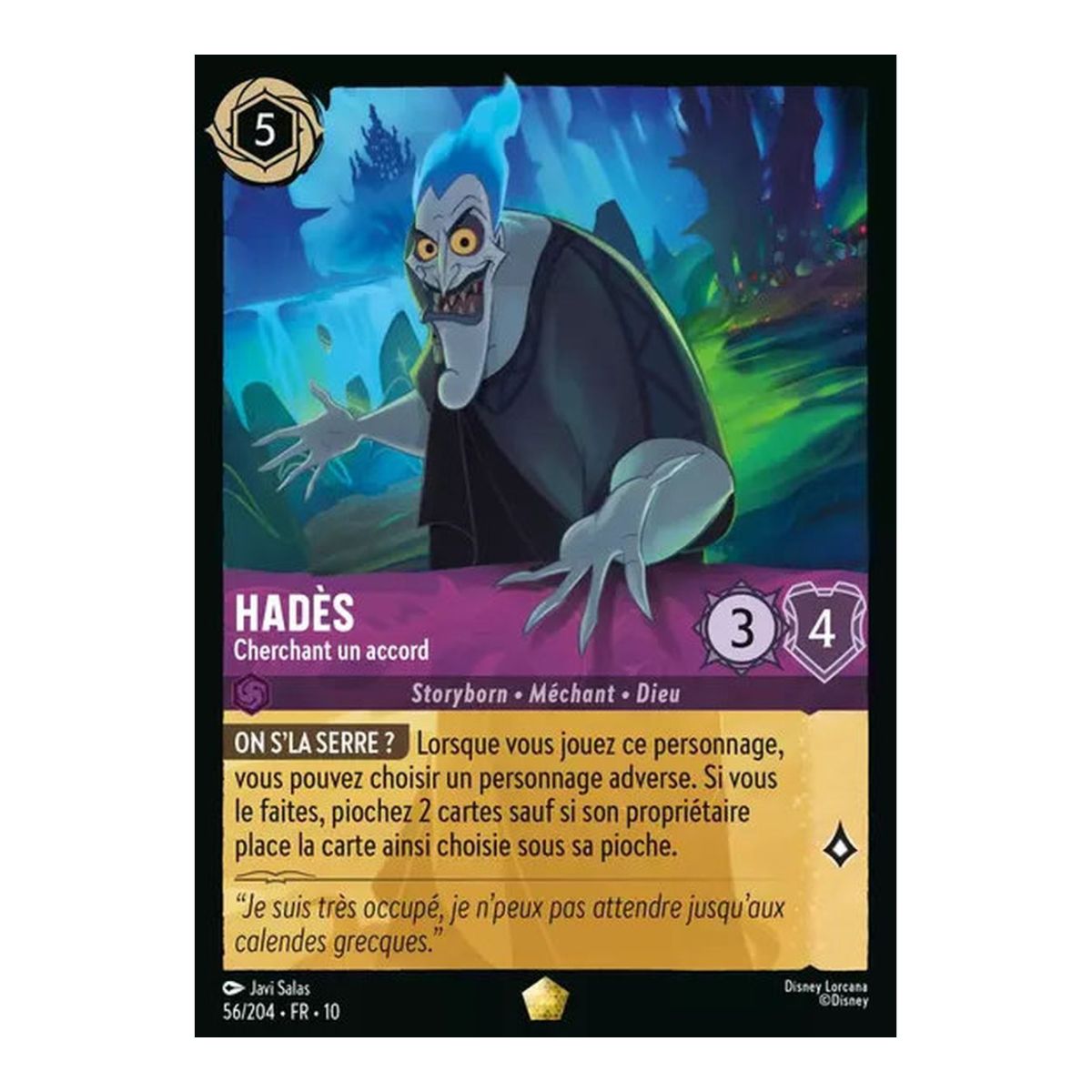 Hades, Seeking an Agreement - 56/204 - WHW - Glimmers in the Depths - Legendary - French
