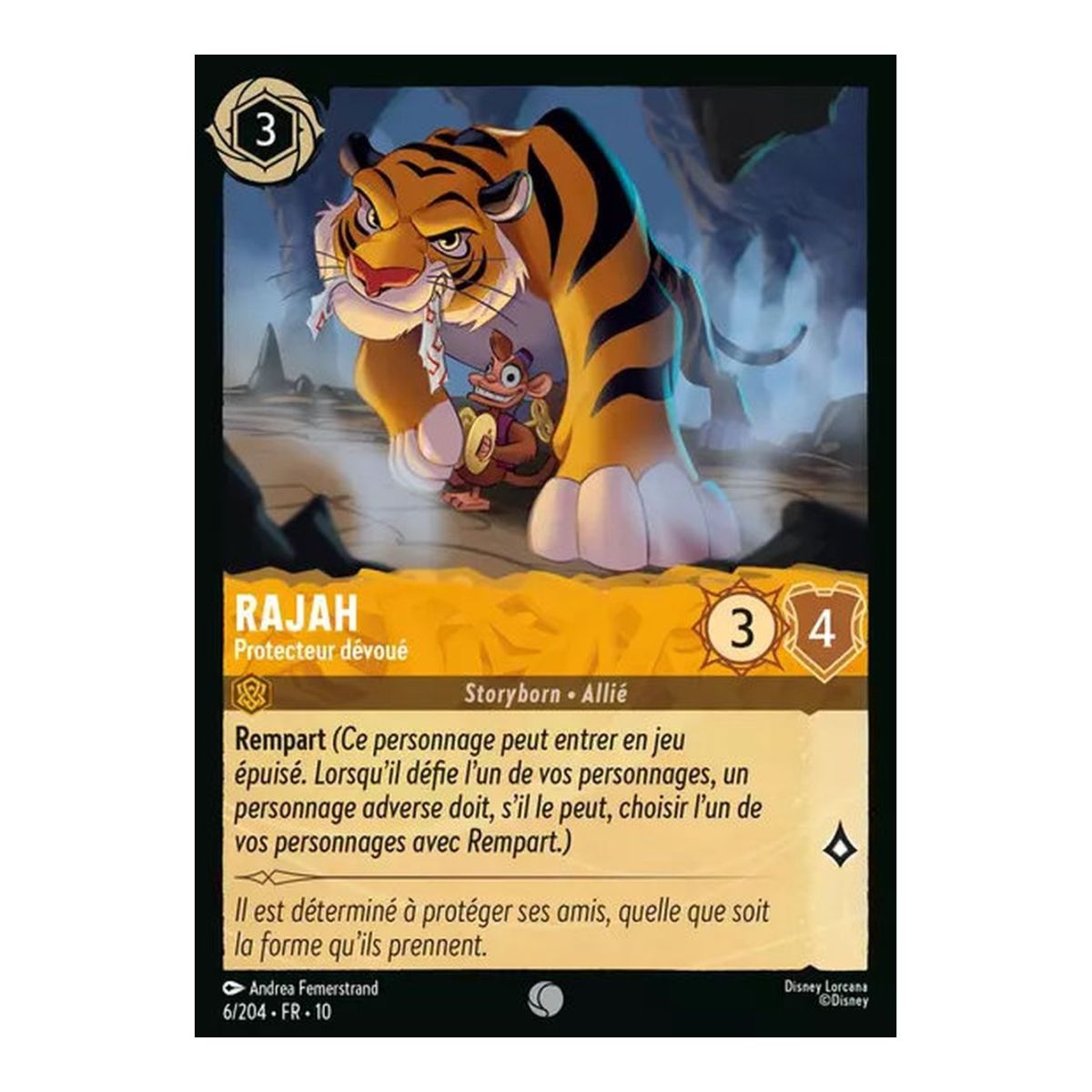 Rajah, Devoted Protector - 6/204 - WHW - Glimmers in the Depths - Brilliant - Premium - French
